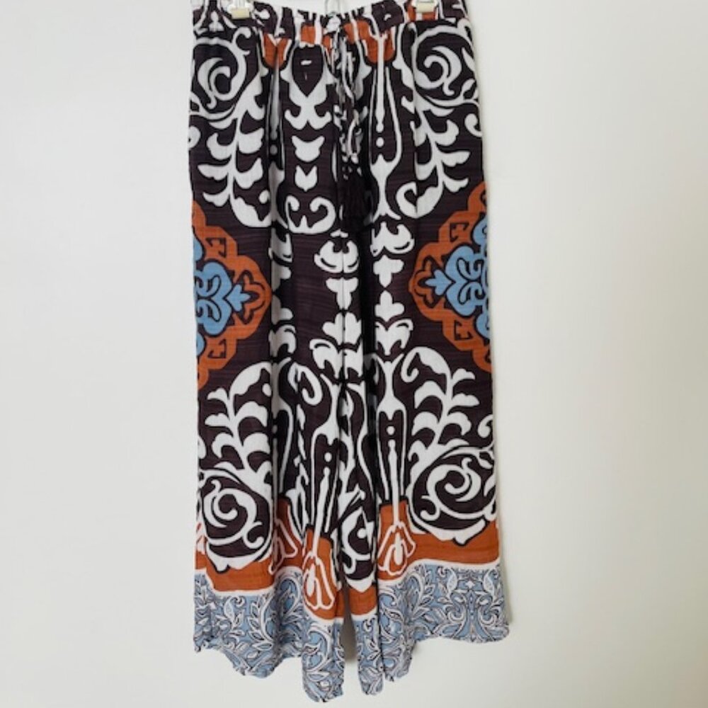 CeCe Wide-Leg Pants Tie-Waist - Sz. M